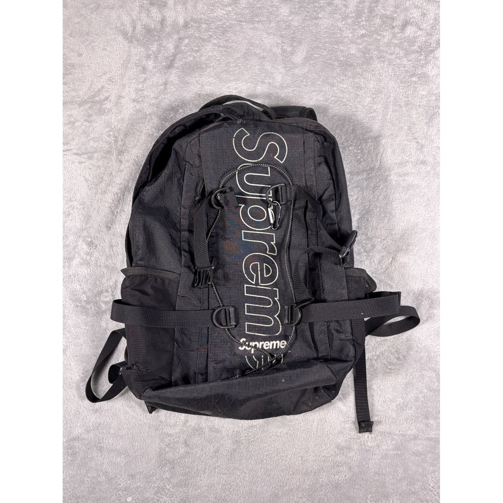 Supreme FW18 Backpack Black Mens Laptop Sleeve/Protection Broken Zipper